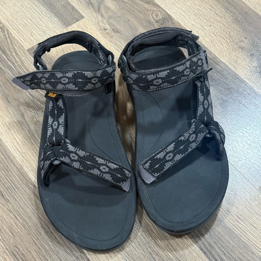 Teva Black Sport Sandals with Adjustable Straps